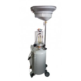 Waste oil extractor with transparent chamber