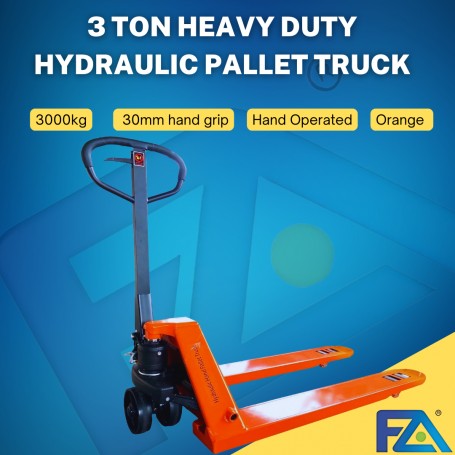 3000kg / 3 Ton Heavy Duty Hydraulic Forklift Hand Jack Pallet Trolley Truck - (SELF COLLECTION AVAILABLE)