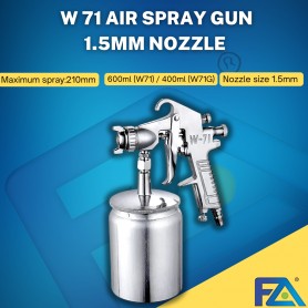 W 71 Air Spray Gun 1.3/1.5mm Nozzle Air Sprayer Atomizer Airbrush Tool