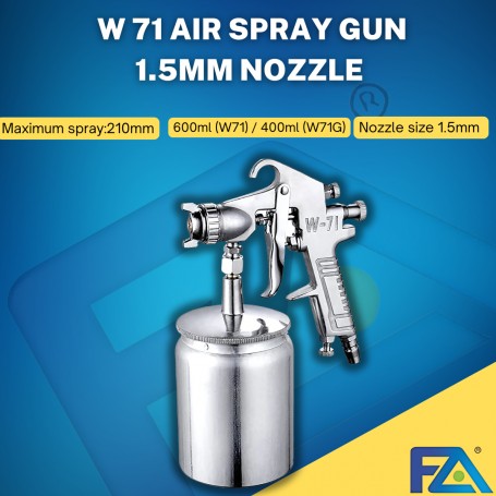 W 71 Air Spray Gun 1.3/1.5mm Nozzle Air Sprayer Atomizer Airbrush Tool