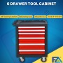 6 drawer tool cabinet