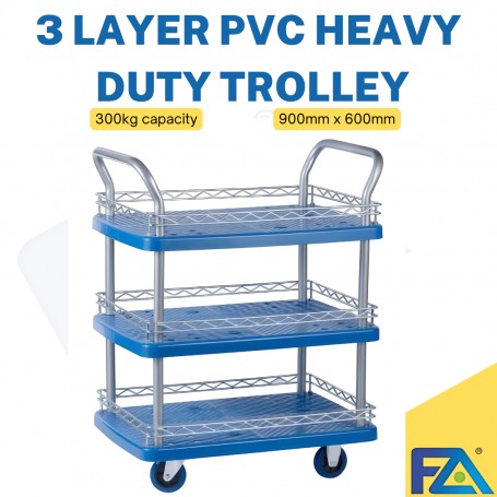 ADVANCE HEAVY DUTY PVC PLATFORM TROLLEY 300KG